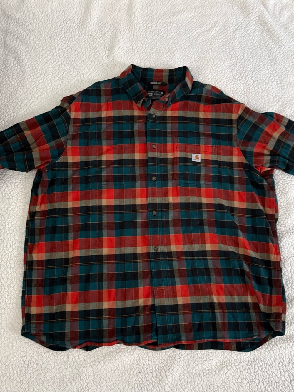 CARHARTT Men’s Rugged Flex Relaxed Fit Long Sleeve Shirt, Size 3 XL.